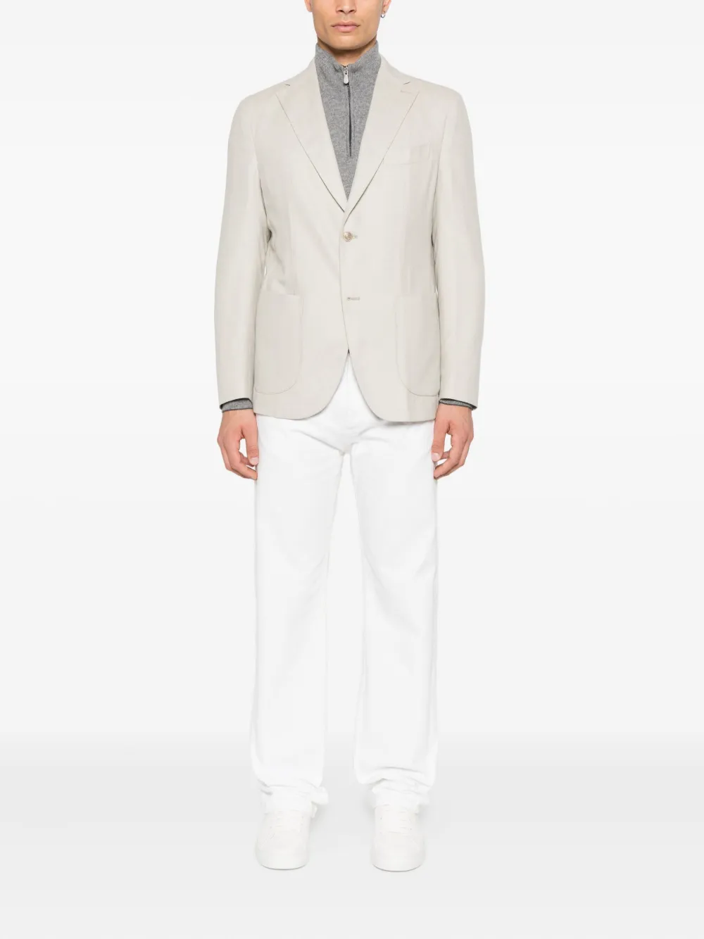 Eleventy single-breasted patch-pocket blazer | Suit & Dinner Jackets | Image 2