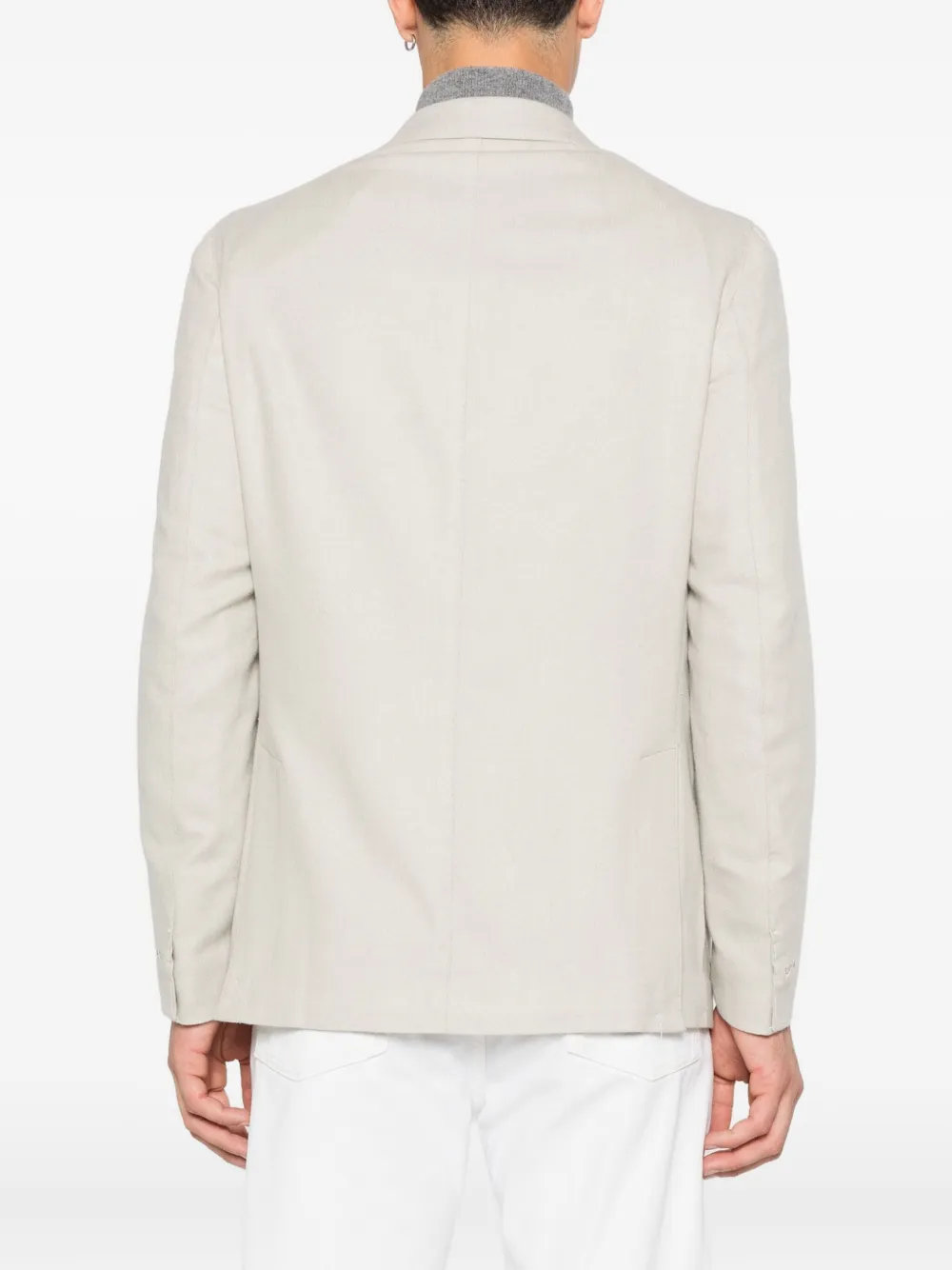 Eleventy Blazer met enkele rij knopen Groen