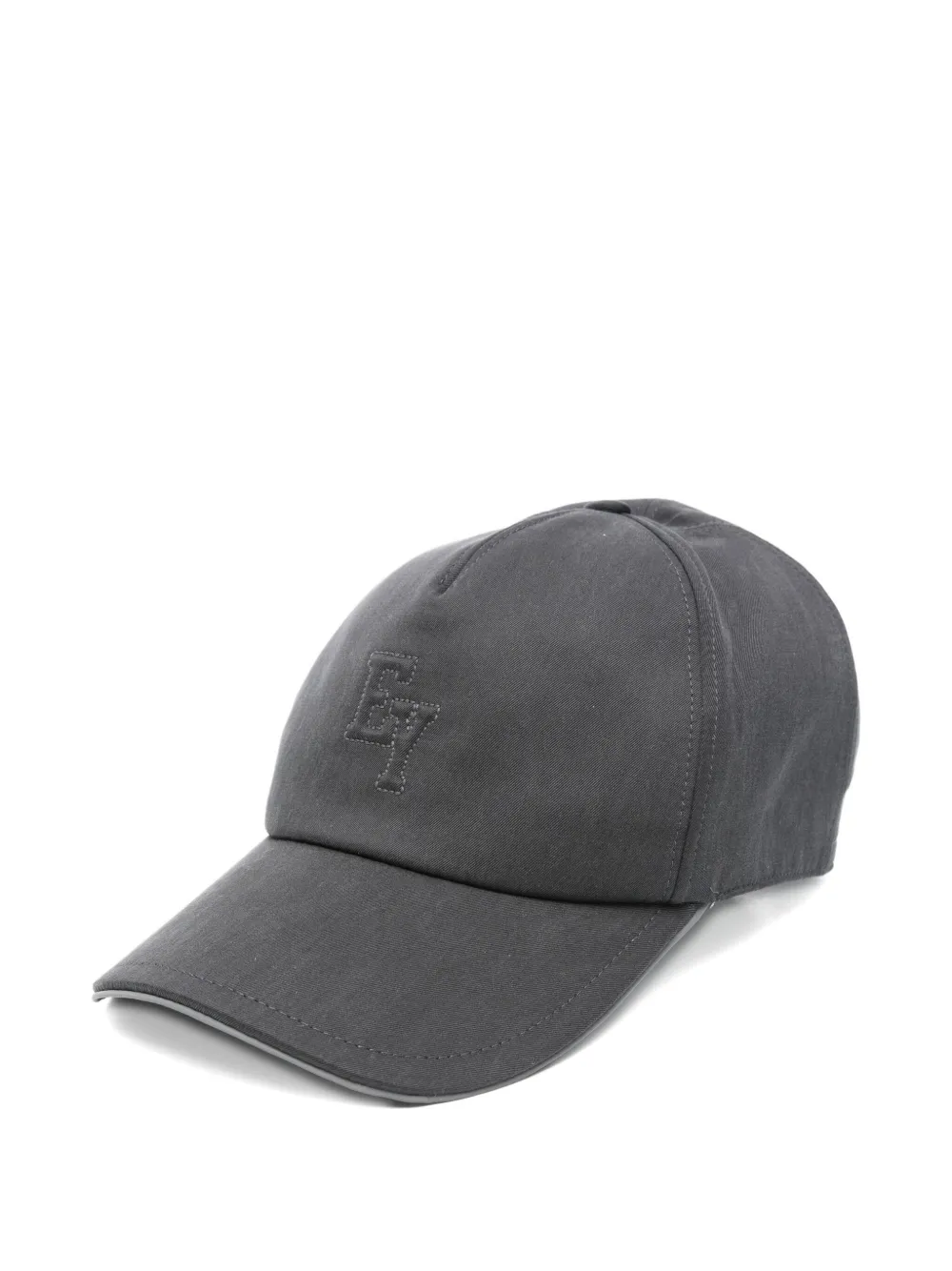 Eleventy logo-embroidered baseball cap | Grey | Image 1