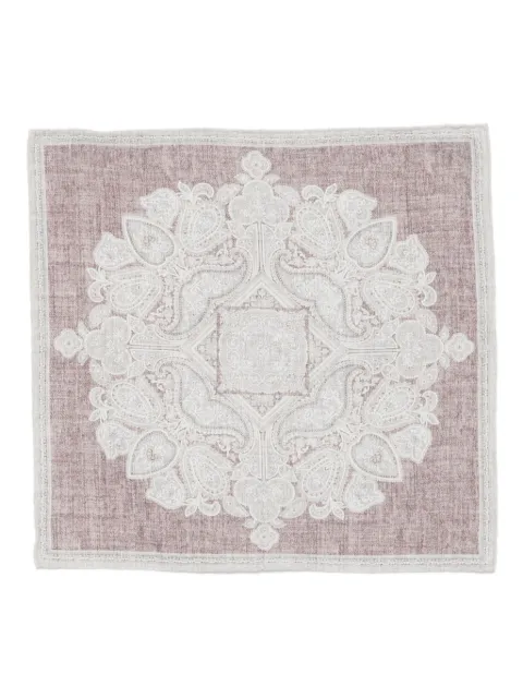 Eleventy paisley-pattern pocket square
