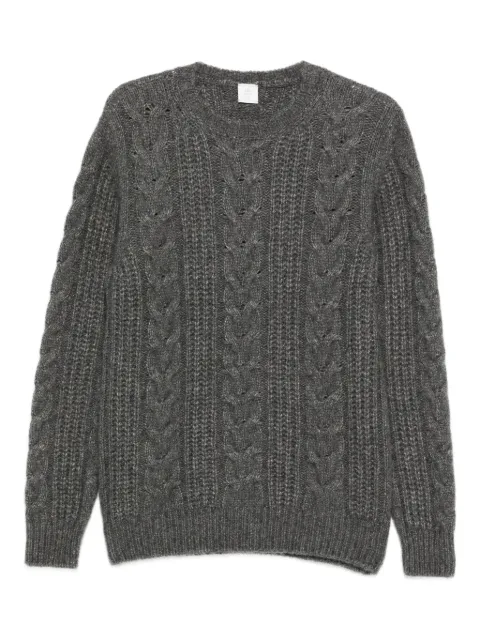 Eleventy cable-knit round-neck sweater