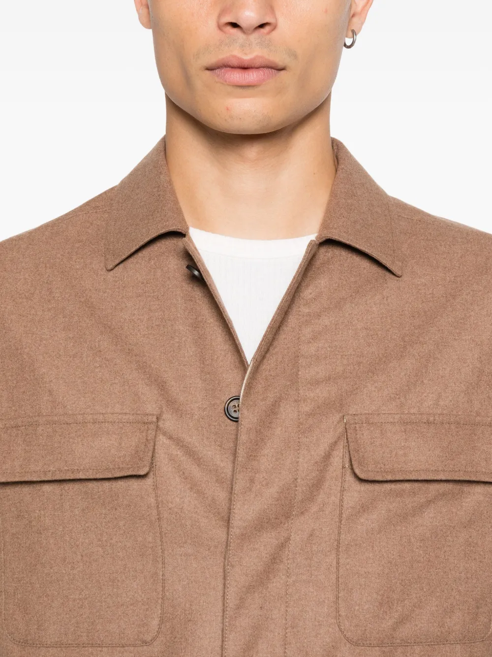Chest-Pockets Overshirt