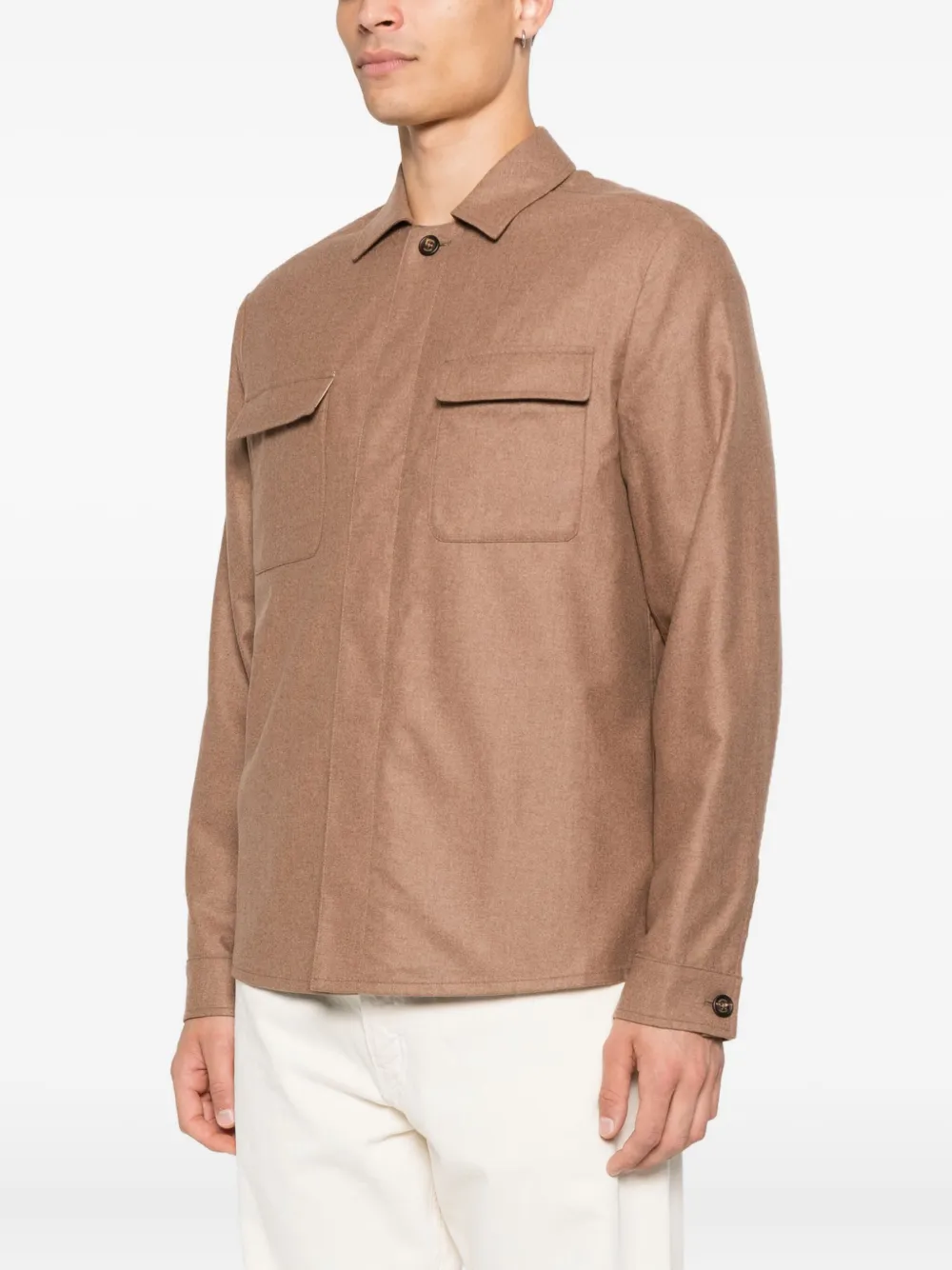 Chest-Pockets Overshirt