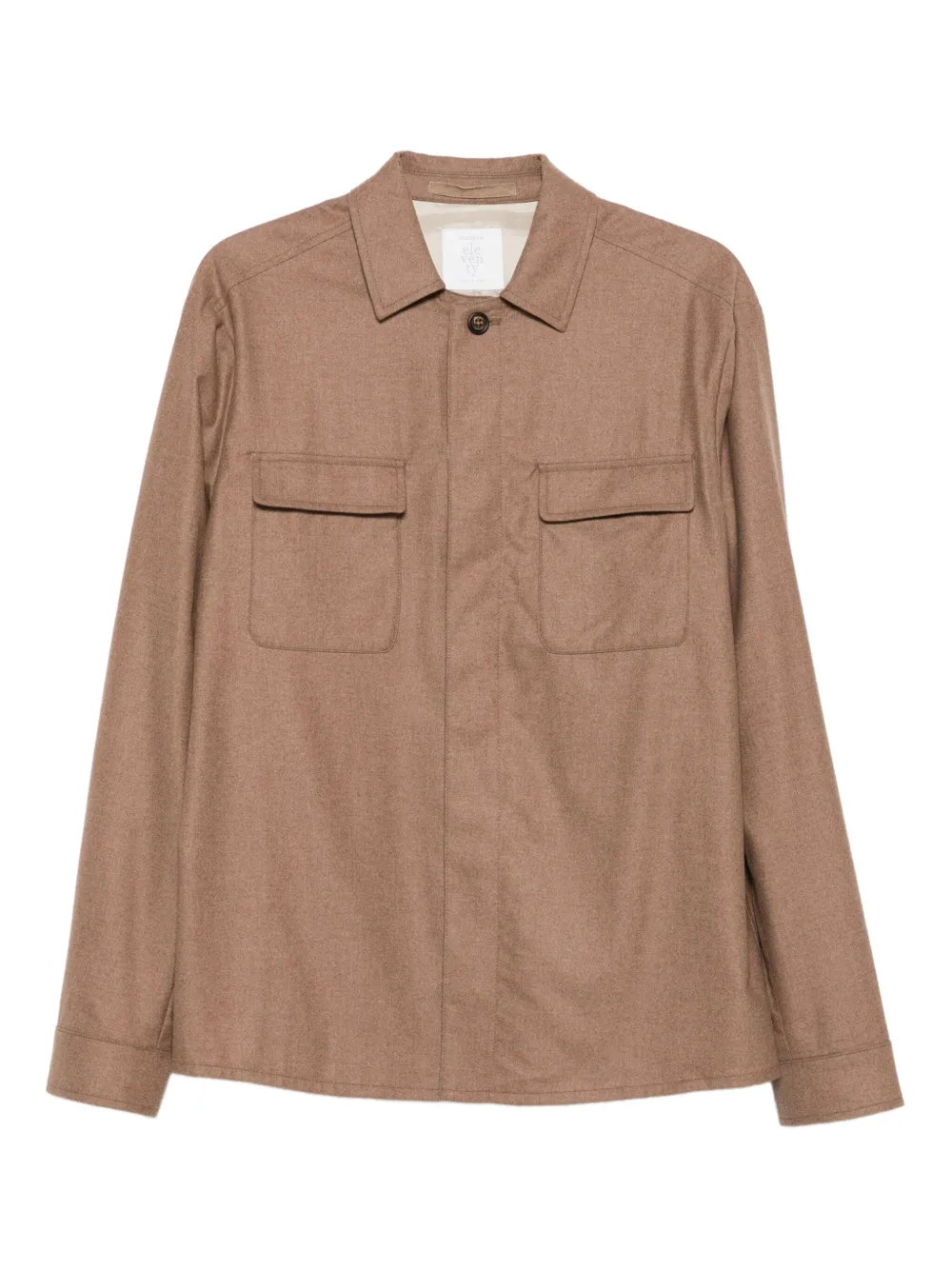 Eleventy chest-pockets overshirt | Brown | Image 1