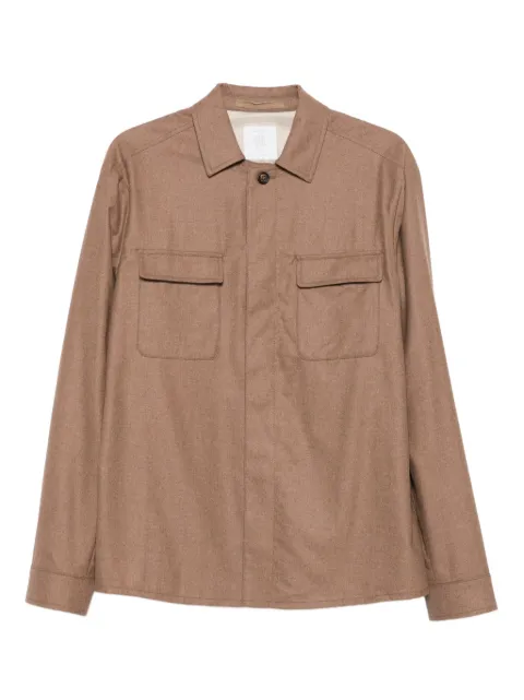 Eleventy chest-pockets overshirt
