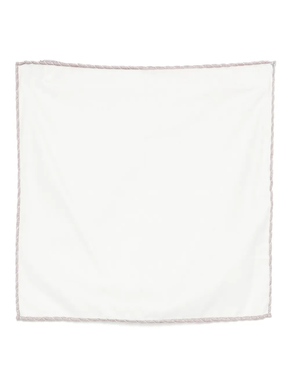 Eleventy carré de poche à bords contrastants | blanc | Image 1