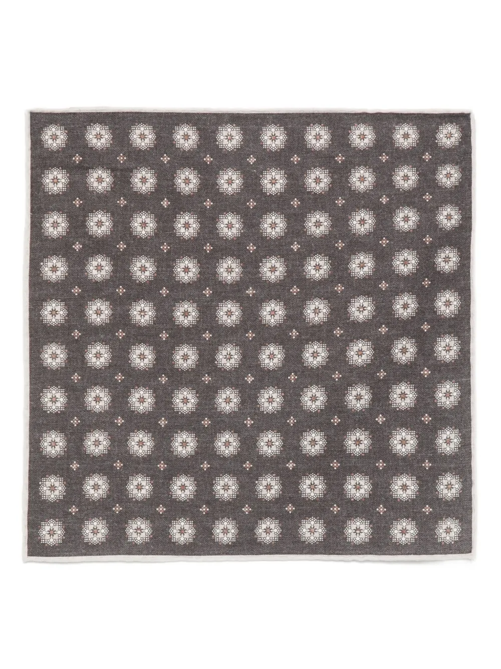 Eleventy carré de poche à fleurs | noir | Image 1