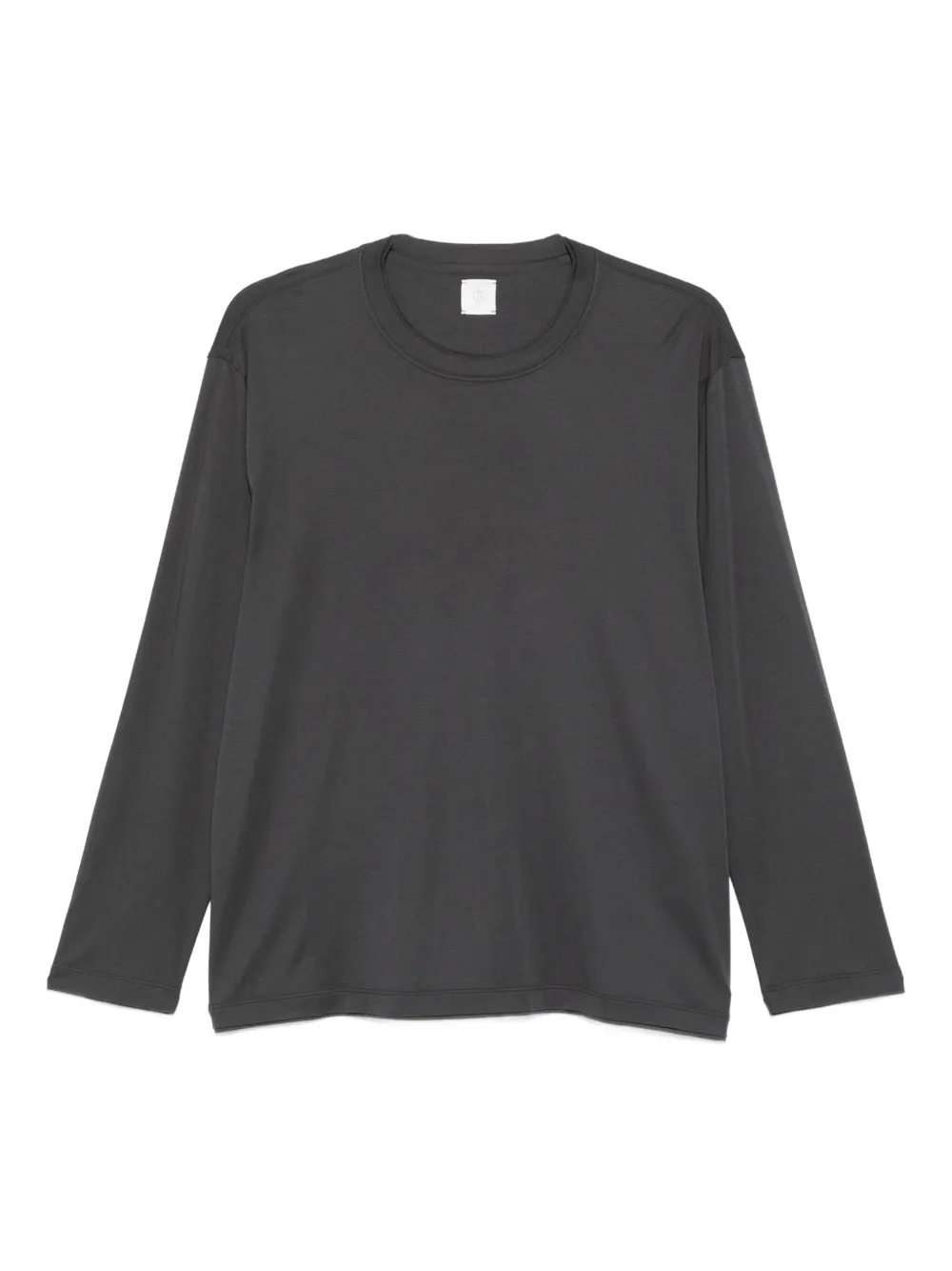 Eleventy Long-sleeve Crew-neck T-shirt In Gray