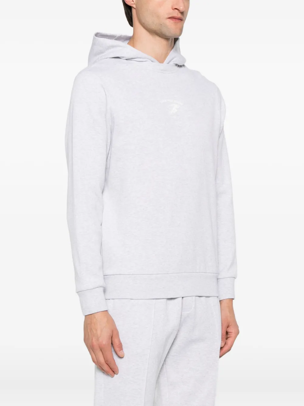 Eleventy Hoodie met slogan-print Grijs