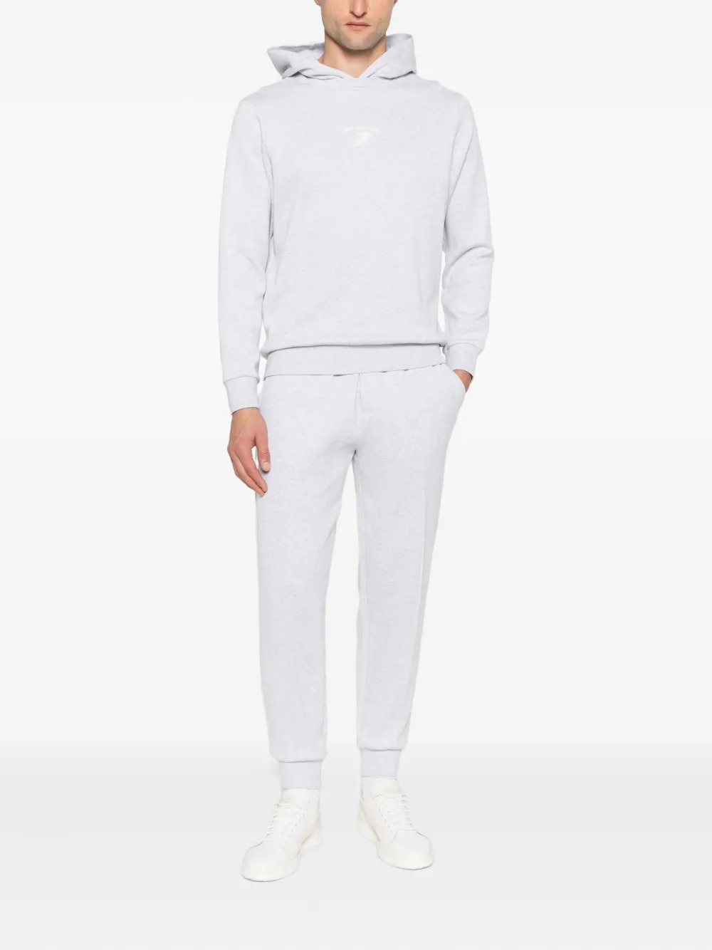 Eleventy Hoodie met slogan-print Grijs