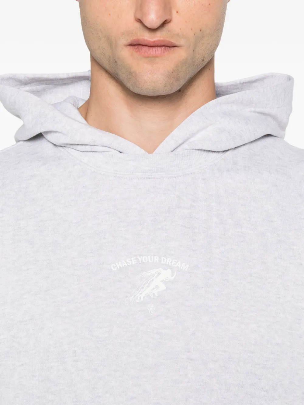 Eleventy Hoodie met slogan-print Grijs