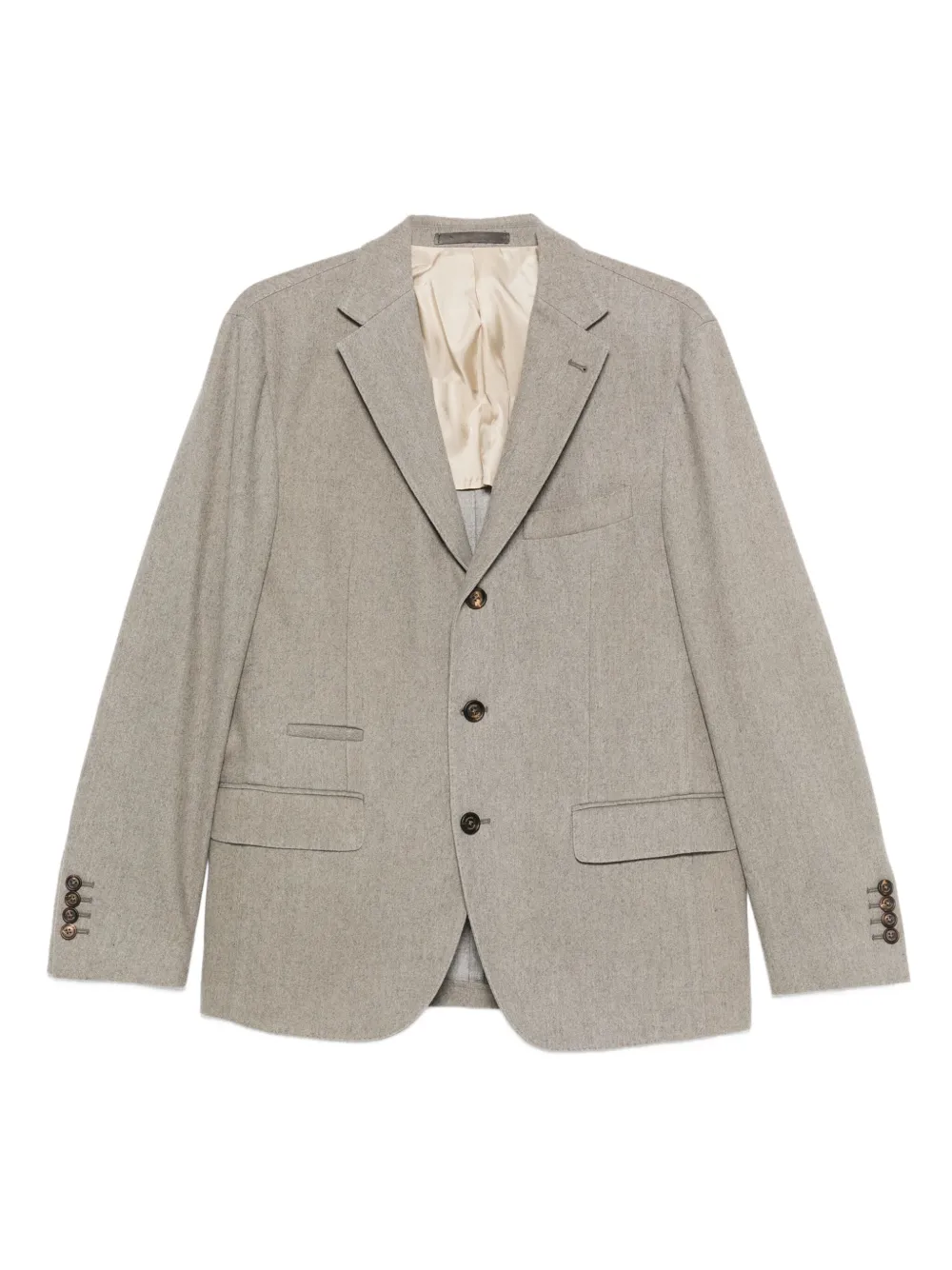 Eleventy Pak met enkele rij knopen Beige