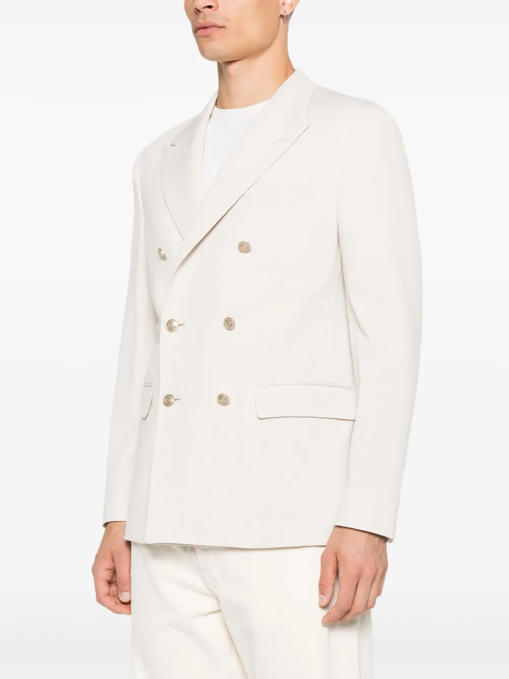  Eleventy Double-breasted Blazer - Neutrals 