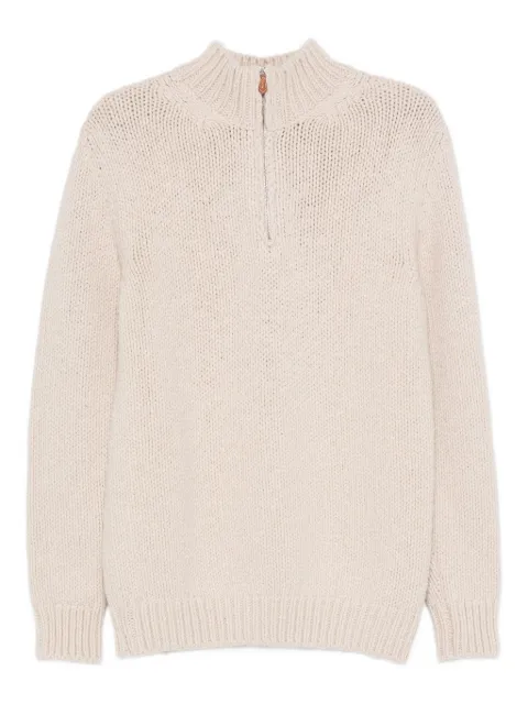 Eleventy half-zip wool sweater