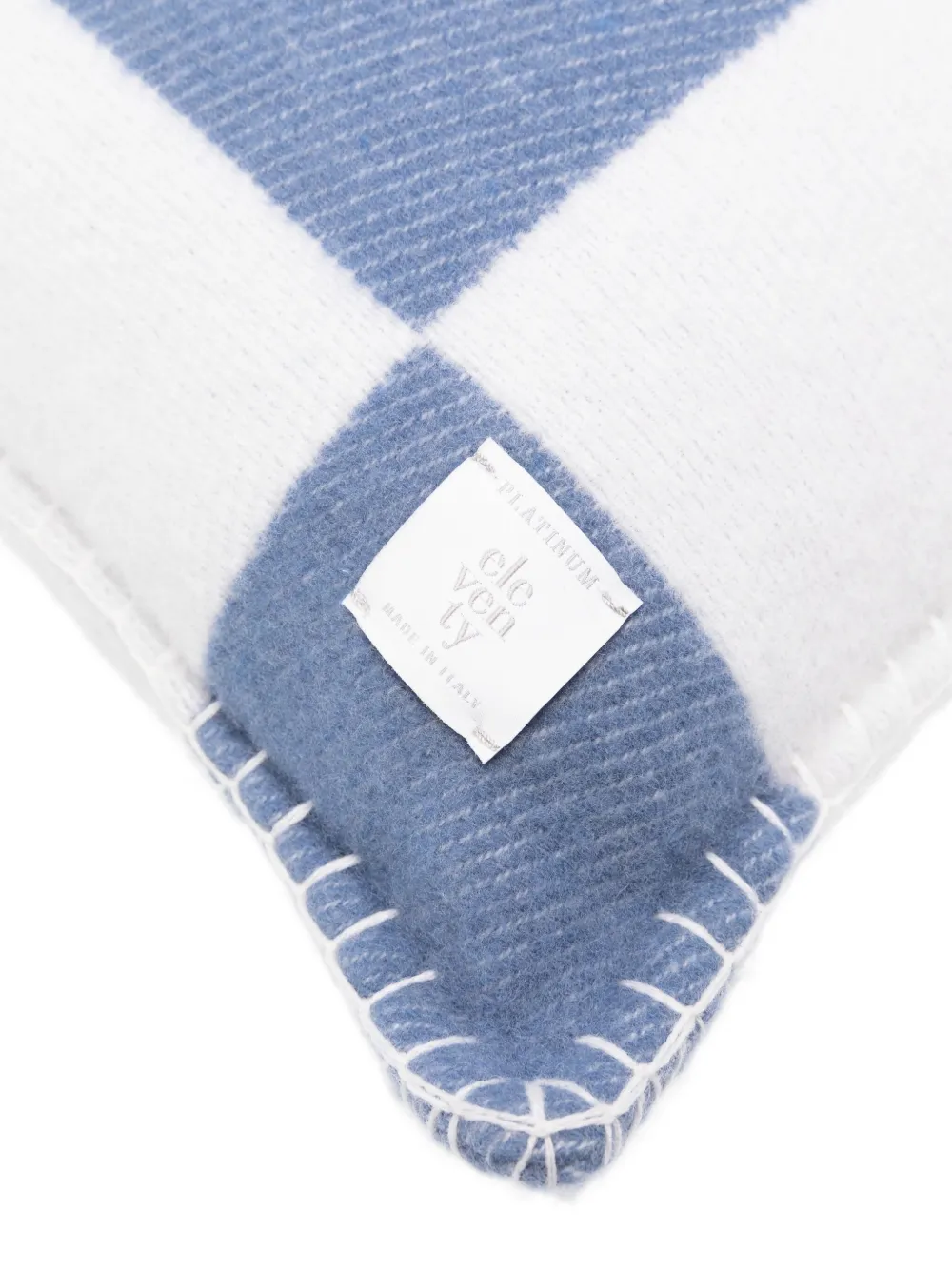 Eleventy Checked Pillow (50cm X 50cm) In Multi