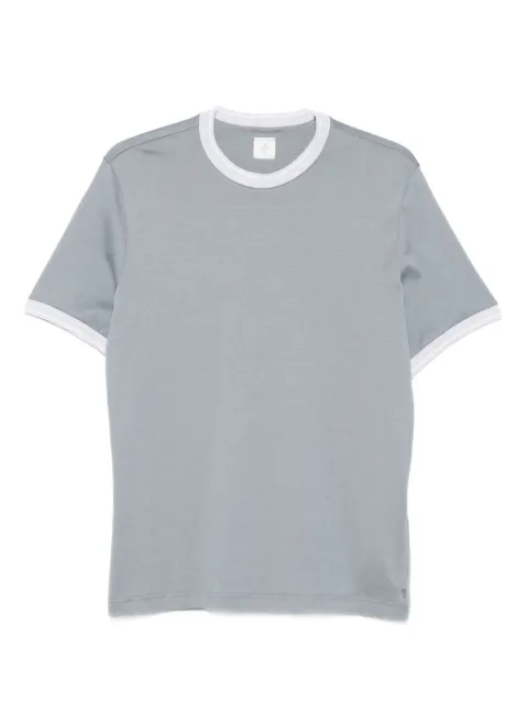 Eleventy crew-neck contrast-trim T-shirt