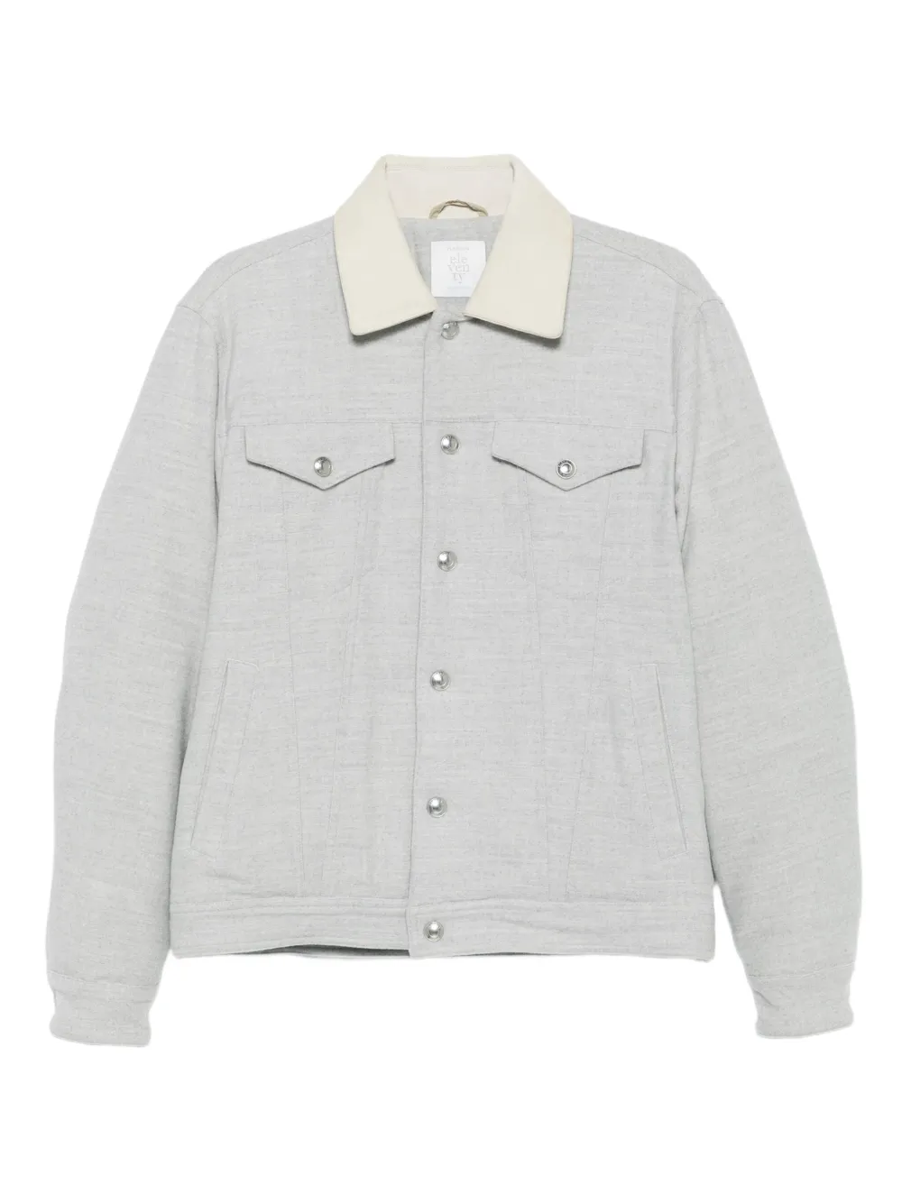 Eleventy collared wool jacket | Grey | Image 1
