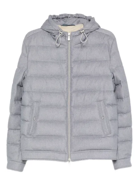 Eleventy hooded quilted jacket
