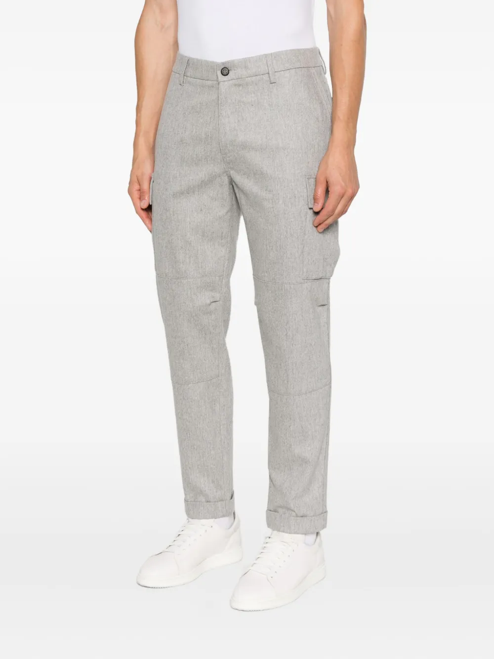 Eleventy Broek met cargo zak Grijs
