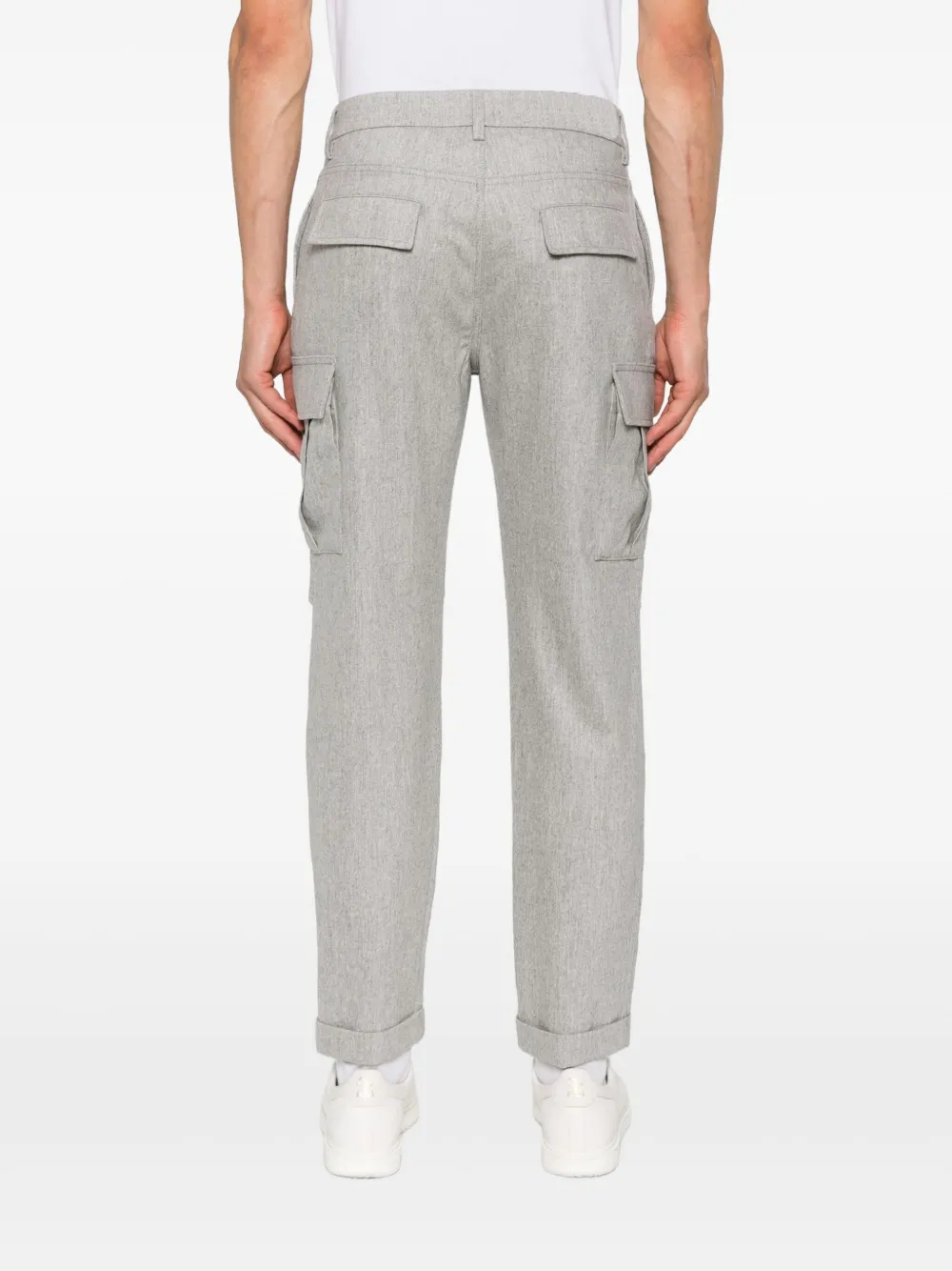 Eleventy Broek met cargo zak Grijs