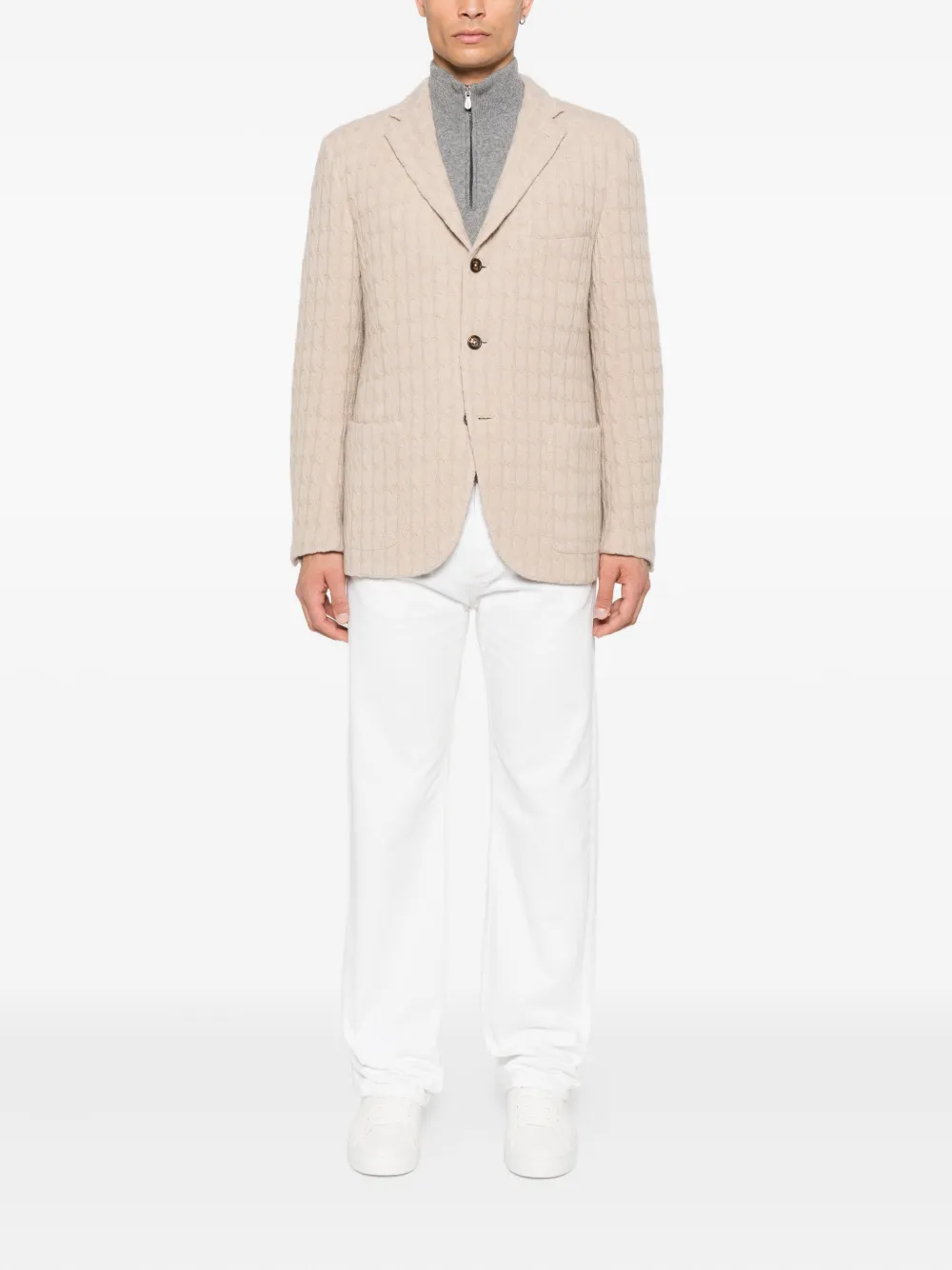 Eleventy blazer en maille torsadée | Blazers | Image 2