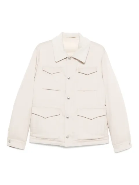 Eleventy corduroy-collar field jacket