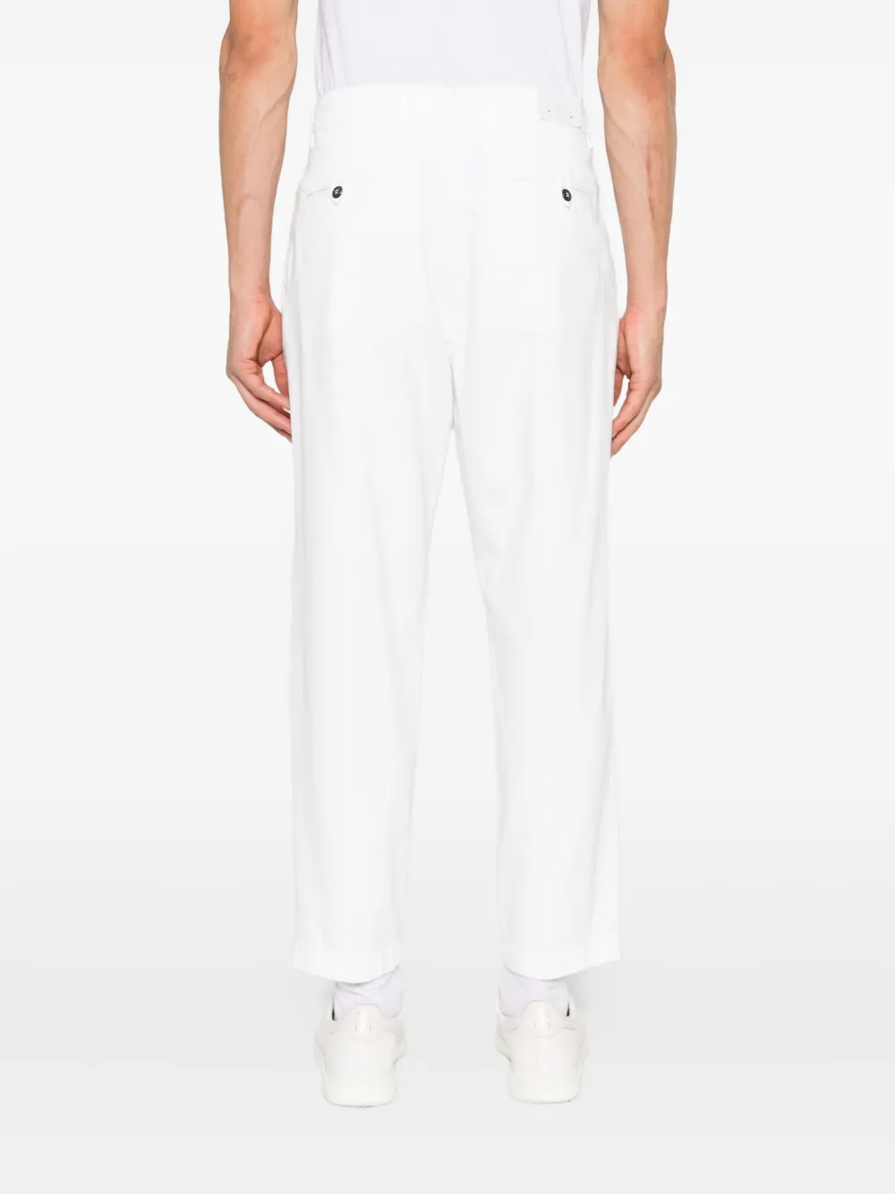 Eleventy Broek met geplooid detail Wit