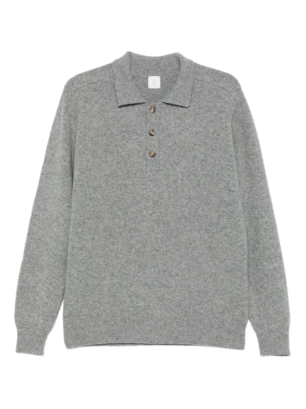 Eleventy Poloshirt met gemêleerd effect Grijs