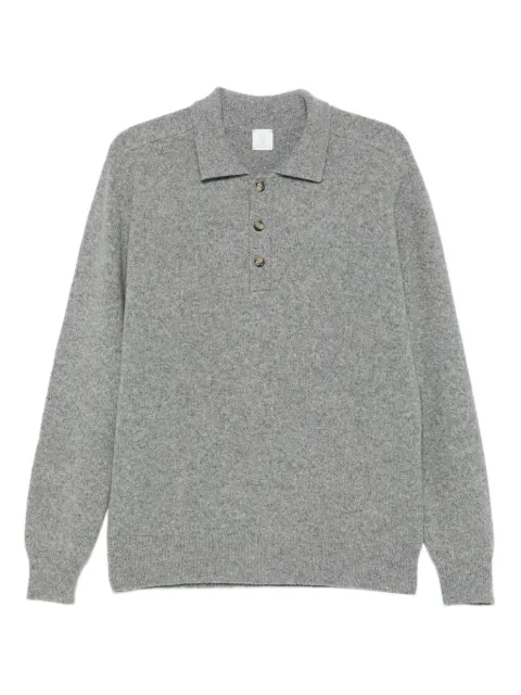 Eleventy mélange-effect polo shirt