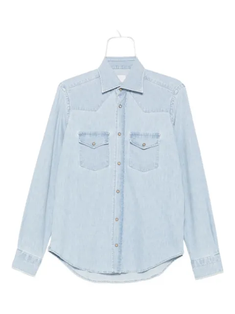 Eleventy camisa con doble bolsillo