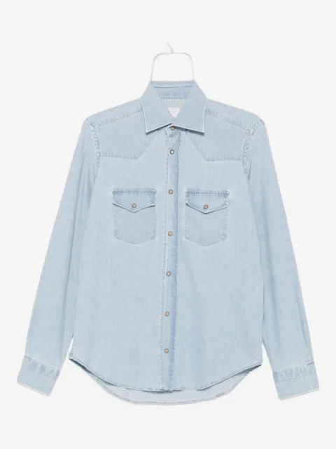 Eleventy double-pocket denim shirt