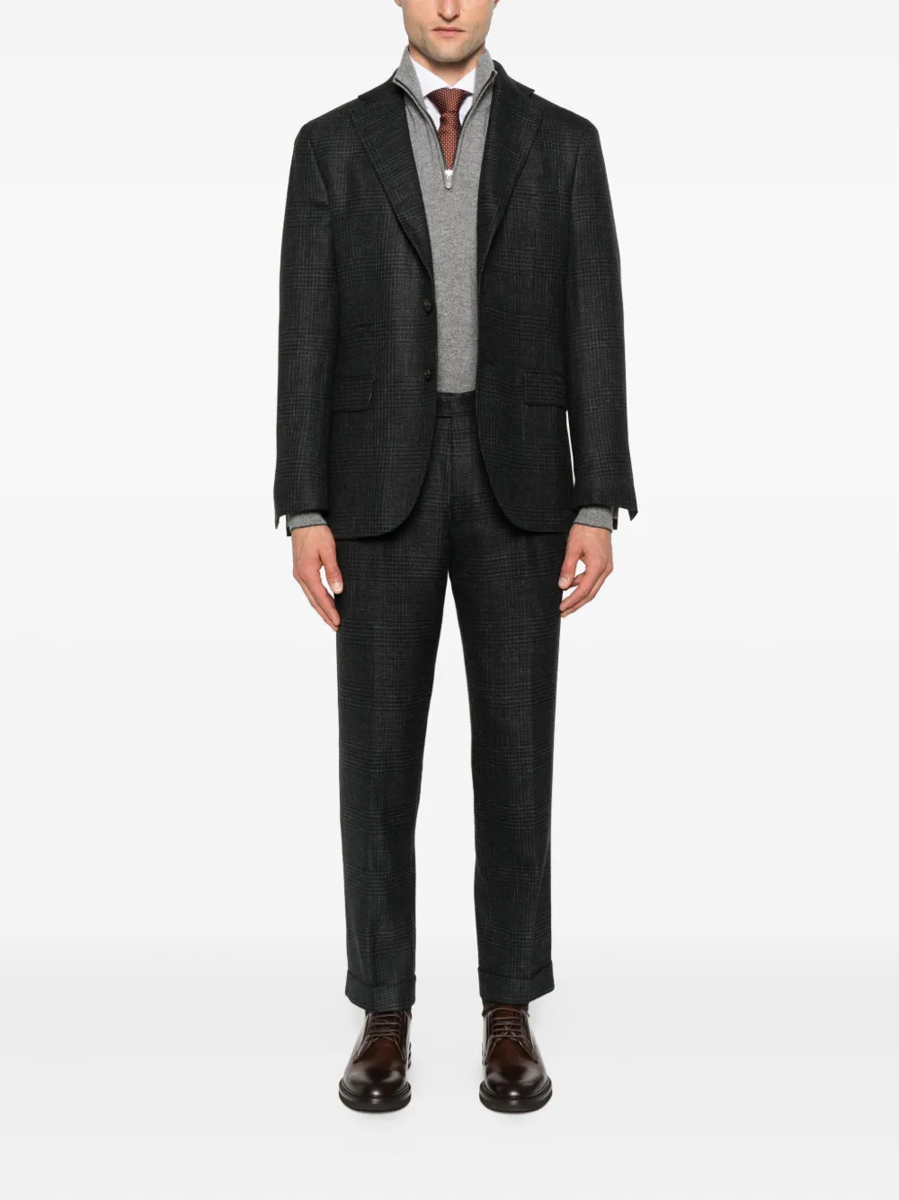 Eleventy checked single-breasted suit | Single Breasted Suits | Image 2