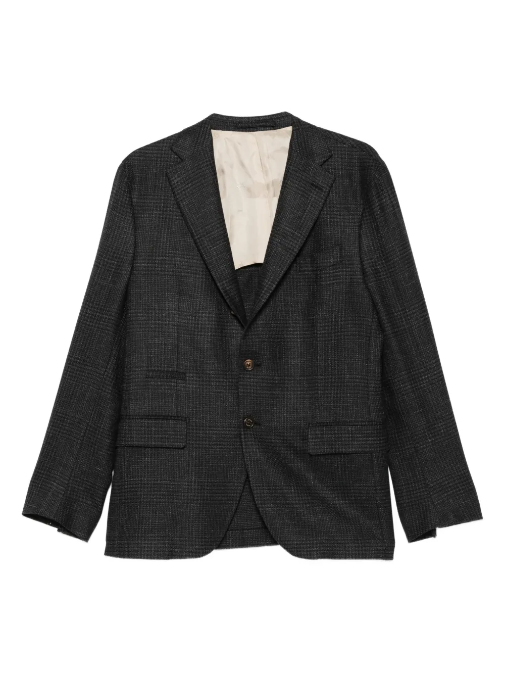 Eleventy checked single-breasted suit | Black | Image 1