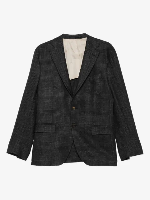 Eleventy checked single-breasted suit