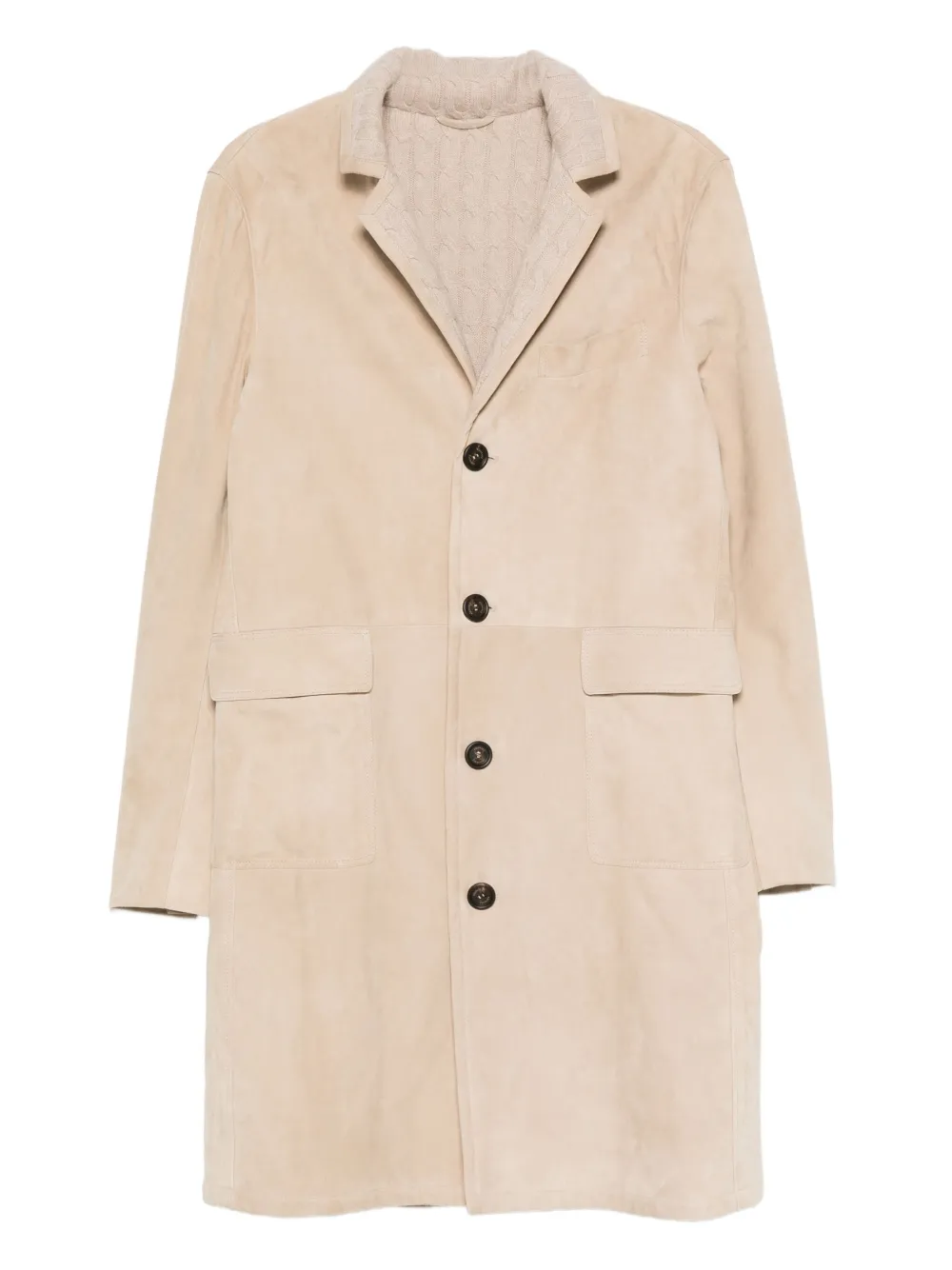 Eleventy suede coat | Neutrals | Image 1