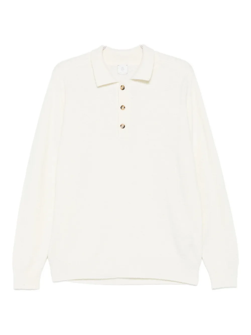 Eleventy long-sleeves polo shirt Wit