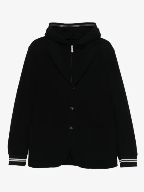 Eleventy hooded buttoned blazer