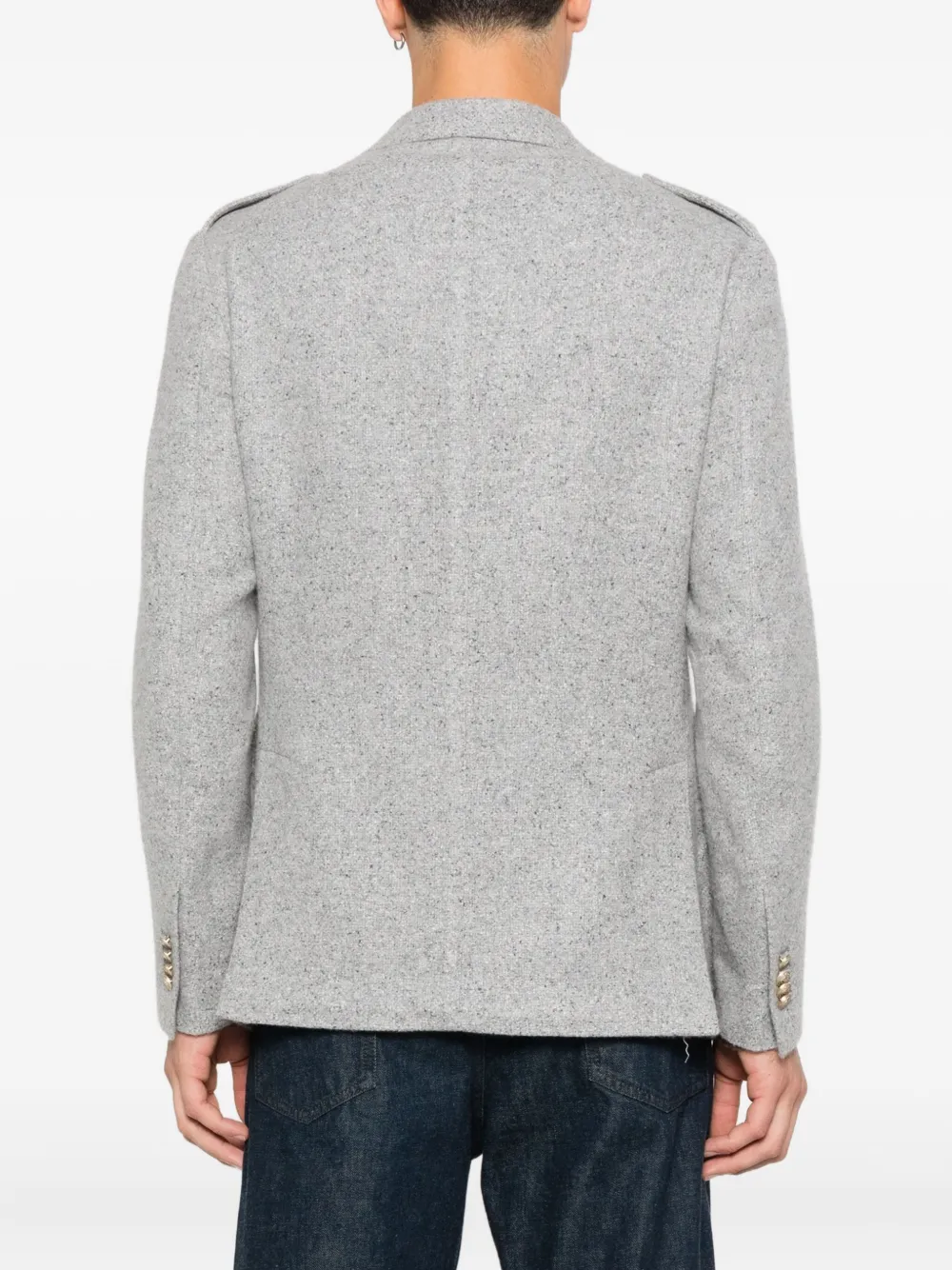 Eleventy Blazer met enkele rij knopen Grijs