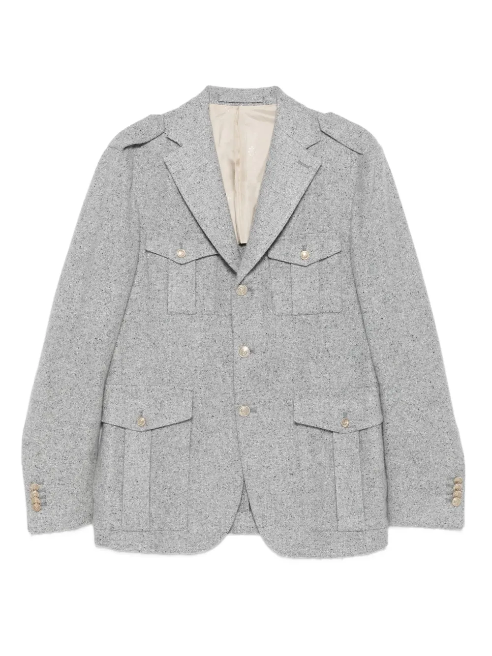 Eleventy Blazer met enkele rij knopen Grijs