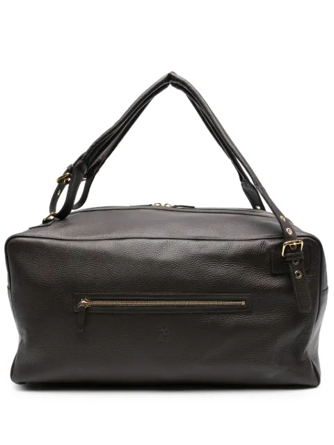 Eleventy zip-fastening leather duffle bag