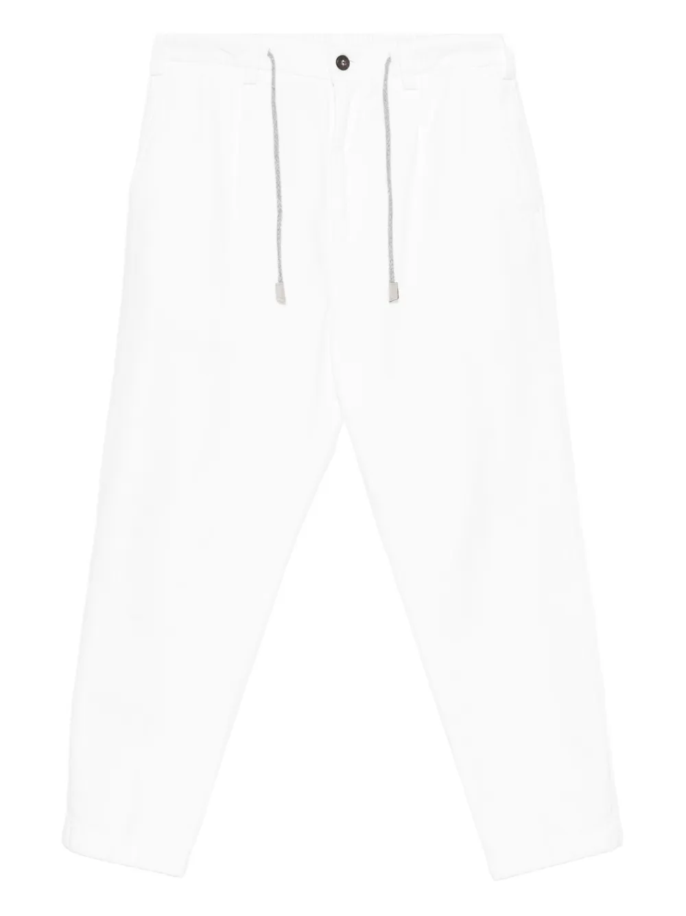 Eleventy drawstring cotton trousers | White | Image 1