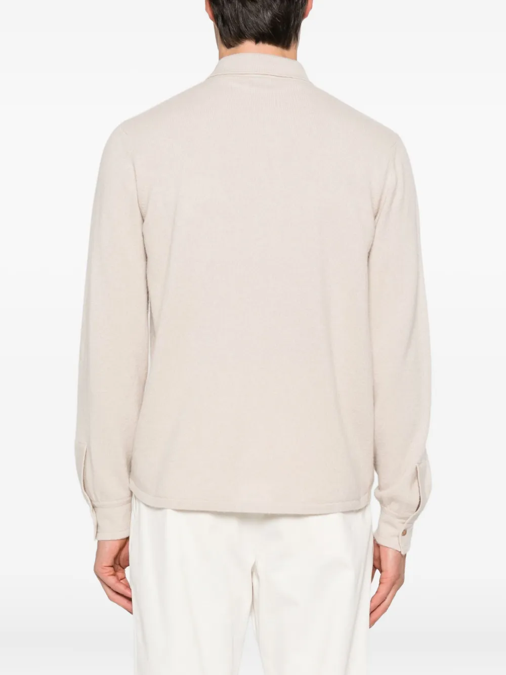 Eleventy Overhemd met zak en knoopsluiting Beige
