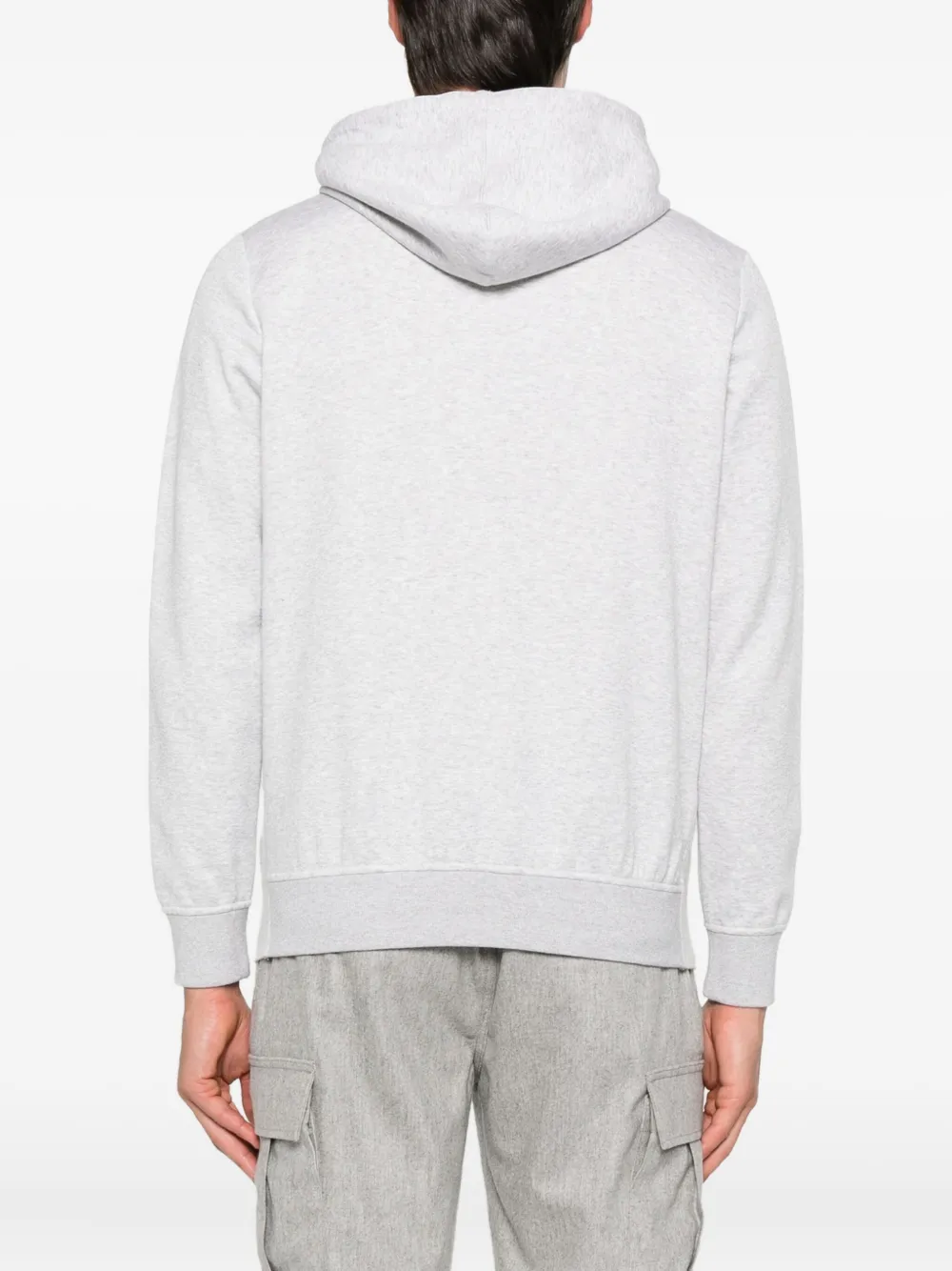 Eleventy Wollen hoodie met patroon Grijs