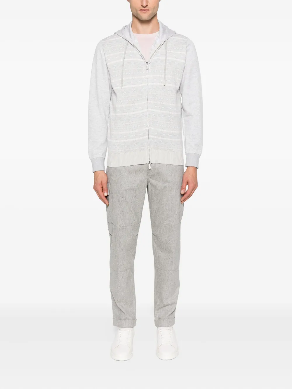 Eleventy patterned wool hoodie | Hoodies | Image 2