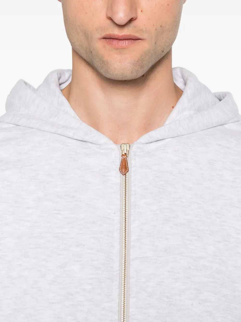 Eleventy Hoodie met rits Grijs