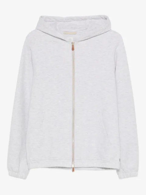 Eleventy hoodie à fermeture zippée