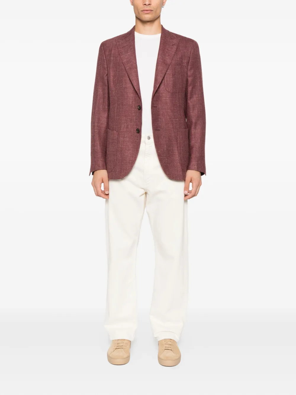 Eleventy single-breasted patch-pocket blazer | Blazers | Image 2