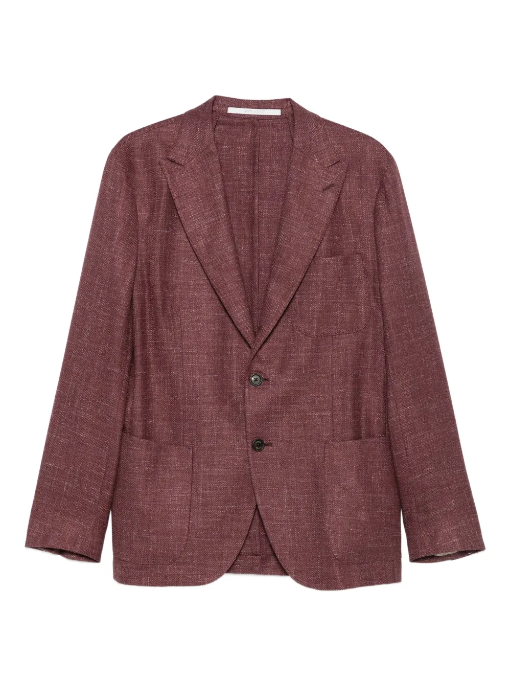 Eleventy single-breasted patch-pocket blazer | Red | Image 1
