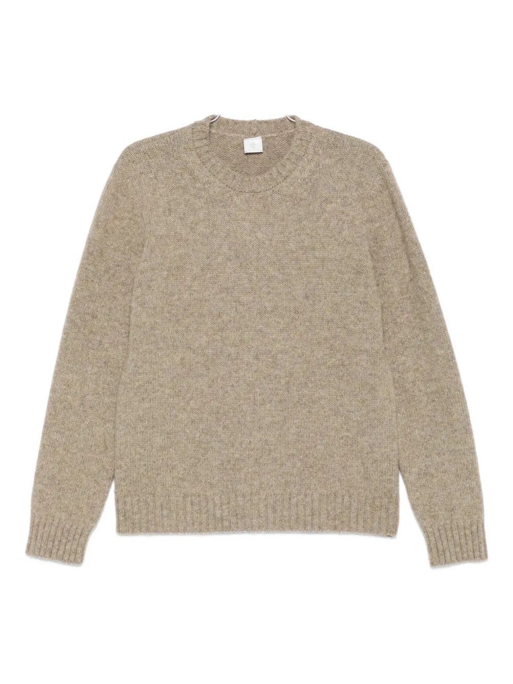 Eleventy Crew-neck Wool Sweater In Neutral