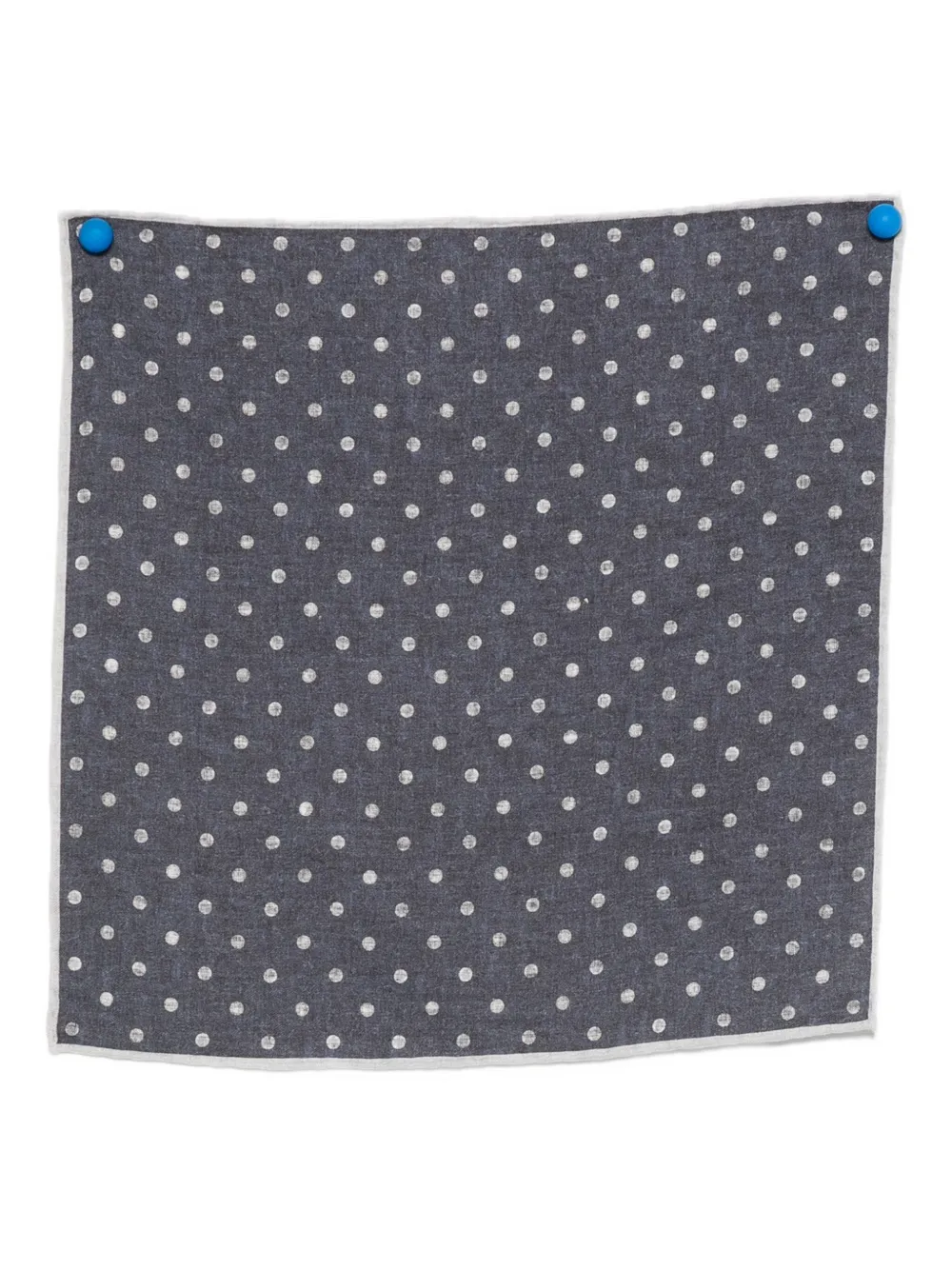 Eleventy Fazzoletto da taschino a pois - Blu